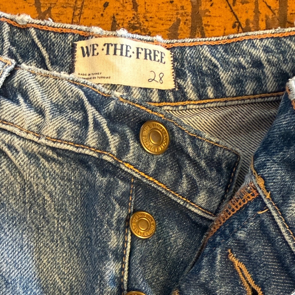 We The Free Denim Jeans with Brass Details